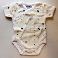 初生嬰兒短袖和尚袍 - 奶樽仔